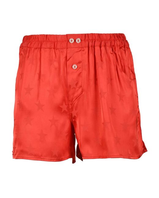 Laneus Red Short Shorts