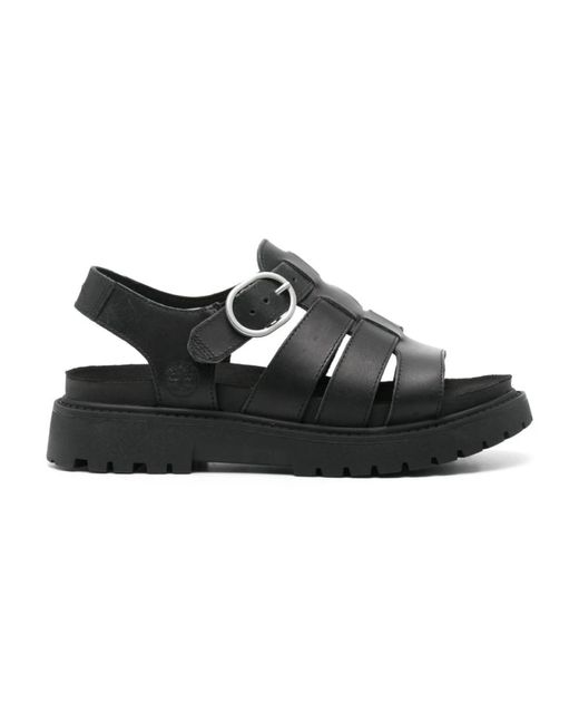 Flat sandals Timberland de color Black