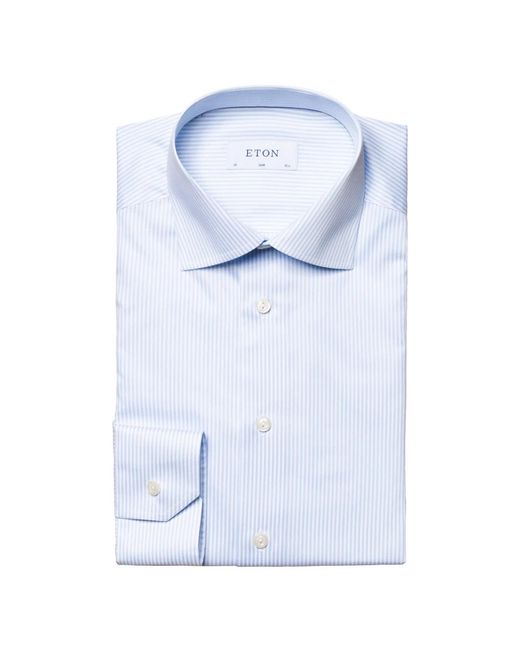 Eton of Sweden Blue Formal Shirts for men