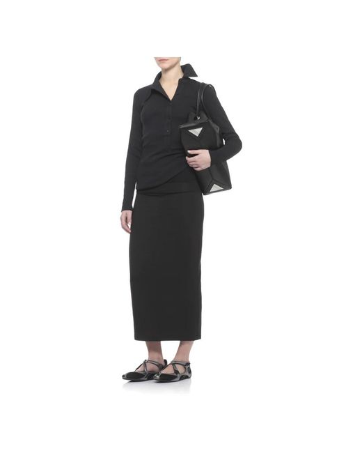 The Attico Black Round-Neck Knitwear
