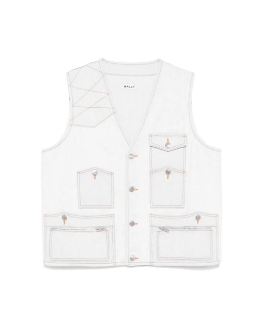 Vests Bally de hombre de color White