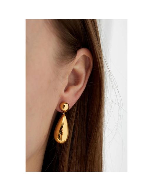 Earrings LIE STUDIO de color Metallic