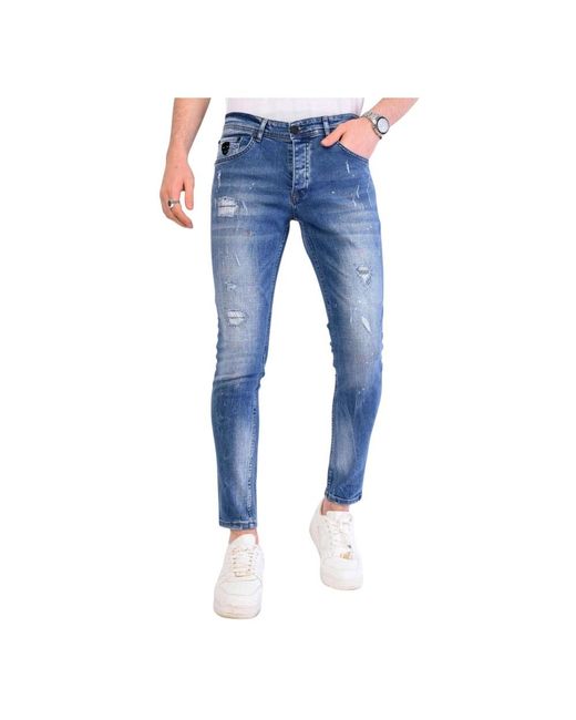 Local Fanatic Blue Slim-Fit Jeans for men