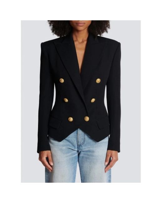 Balmain Veste Blazer in het Black