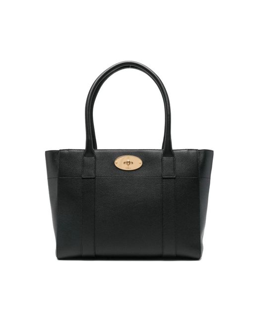 Mulberry Black Structured Tote Bag