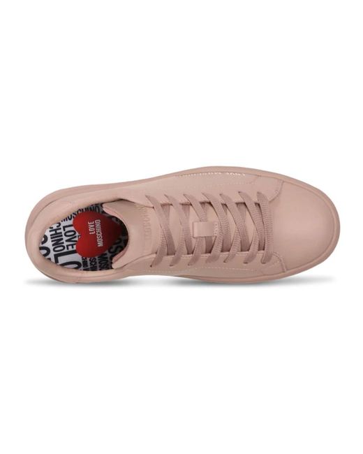 Love Moschino Pink Damen Plateau-Sneaker