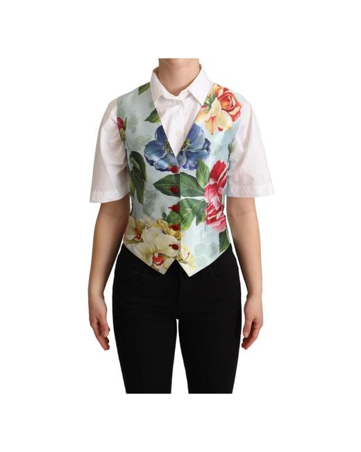 Dolce & Gabbana Blue Waistcoats