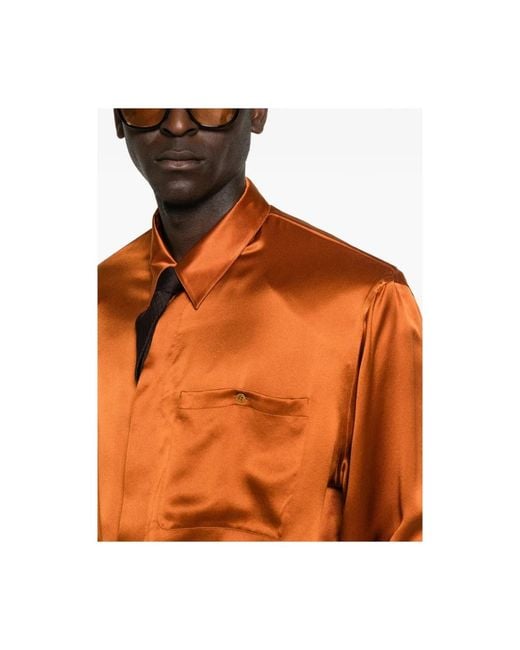 Saint Laurent Orange Formal Shirts for men