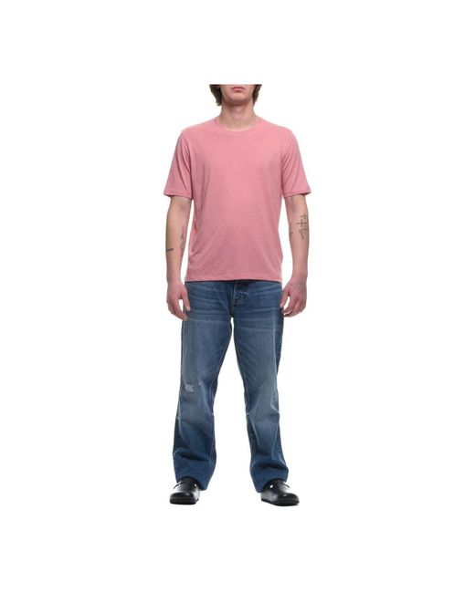 Majestic Filatures Pink T-Shirts for men