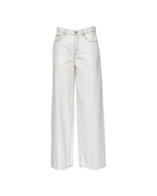 Department 5 White Wide Jeans