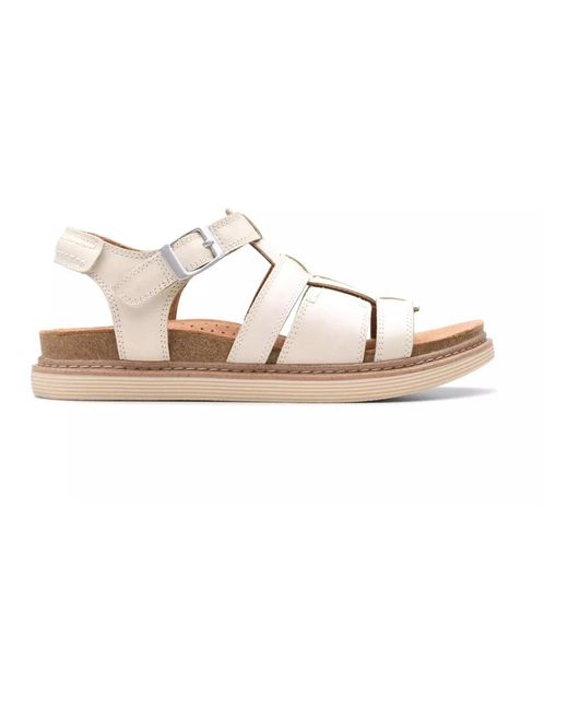 Flat Sandals di Clarks in White