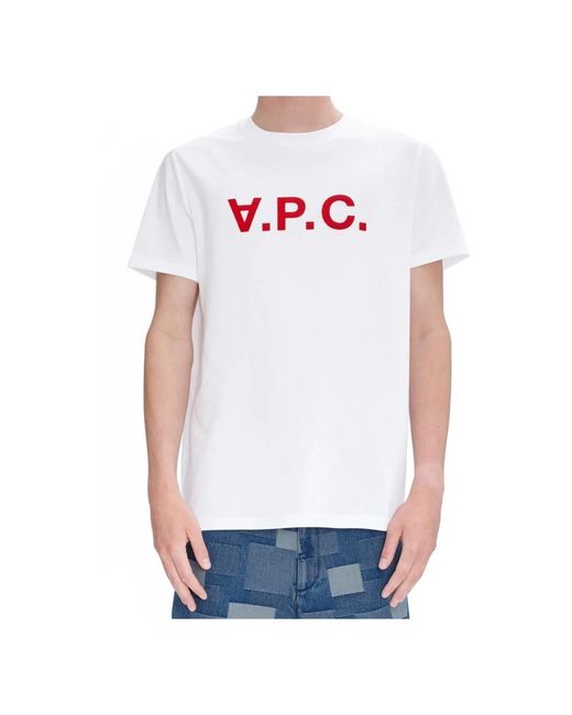 A.P.C. White T-Shirts for men