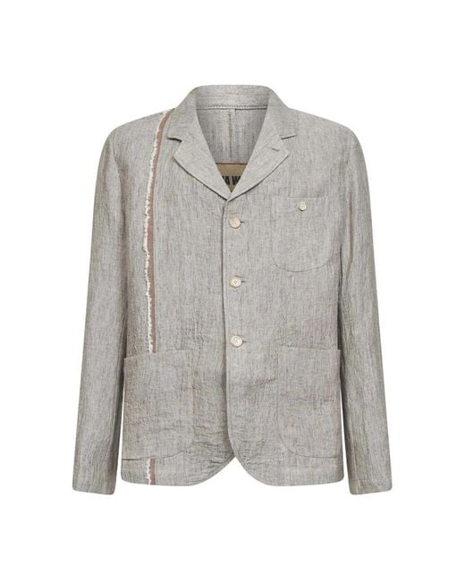 Uma Wang Gray Blazers for men