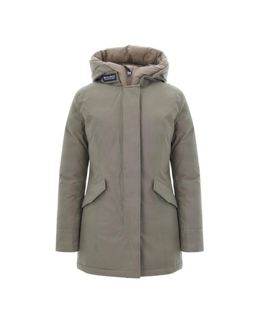 Woolrich Gray Parkas