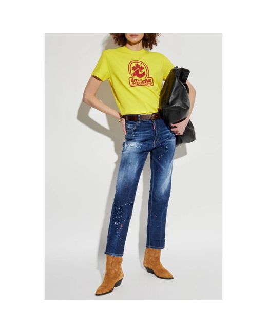 DSquared² Jeans ,Blauw ,Katoen Jeans Boston in het Blue