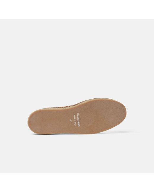 Scarosso Schoenen ,Wit ,Leer Martin Witte Canvas Espadrilles in het White voor heren