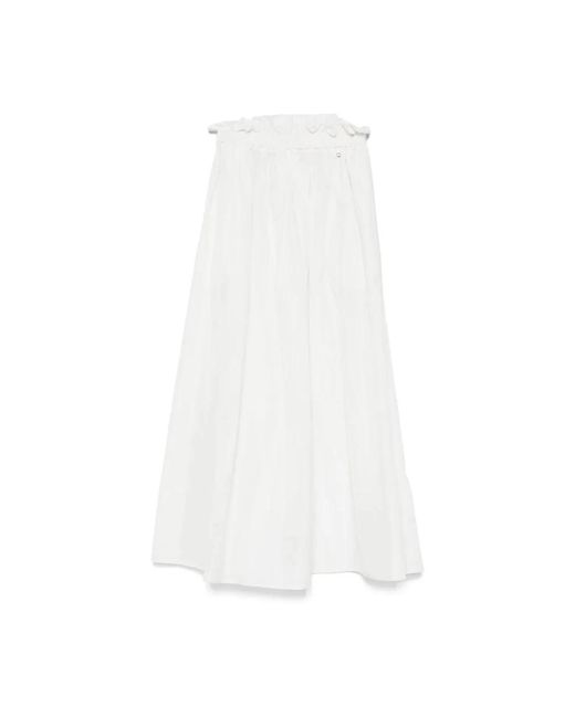 Herno Taffeta Rok in het White