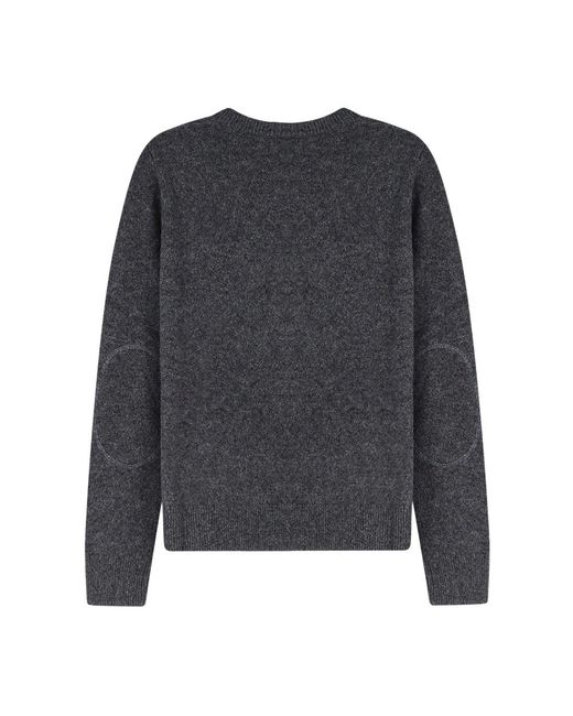 Max Mara Gray Round-Neck Knitwear