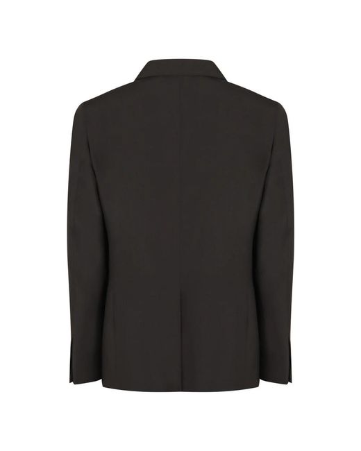 Givenchy Jassen ,Zwart ,Wol Slim Fit Wollen Jas Met Satijnen Kraag in het Black voor heren
