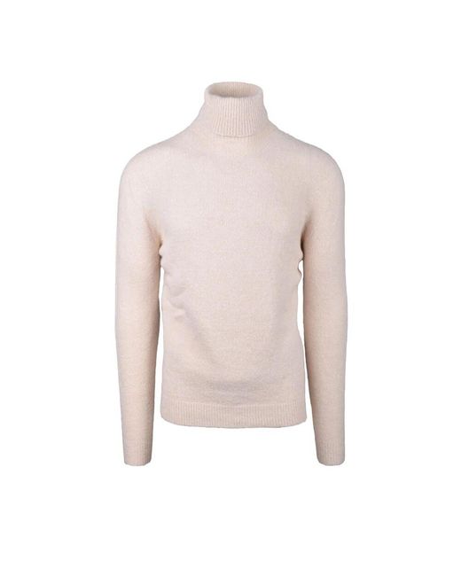 Alpha Studio Pink Turtlenecks for men