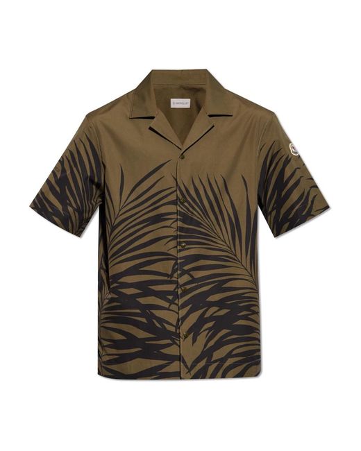 Short Sleeve Shirts di Moncler in Green da Uomo