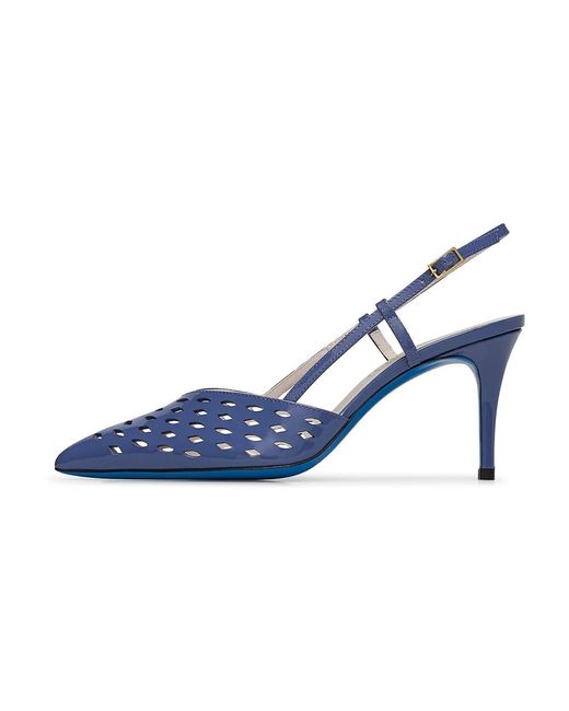 Loriblu Schoenen ,Blauw ,Leer Slingback in het Blue