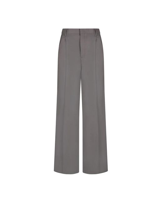 Tagliatore Gray Wide Trousers