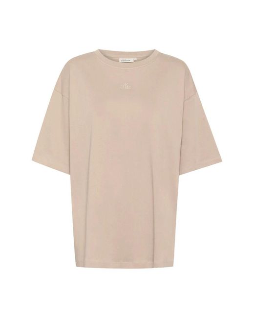 Karen By Simonsen Natural Oversized tee simply taupe