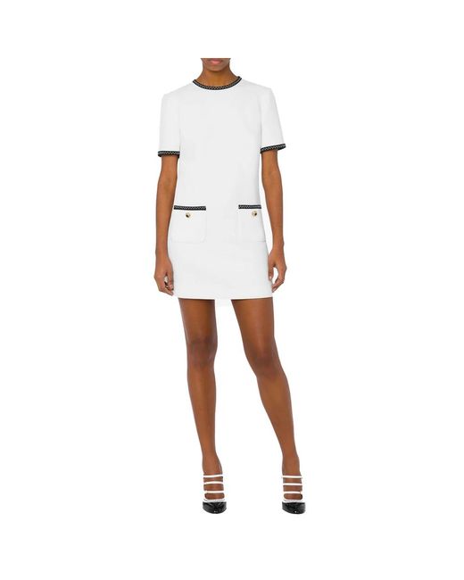 Moschino White Short Dresses