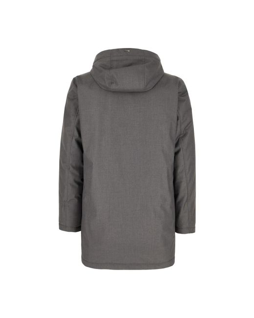 Herno Gray Parkas for men
