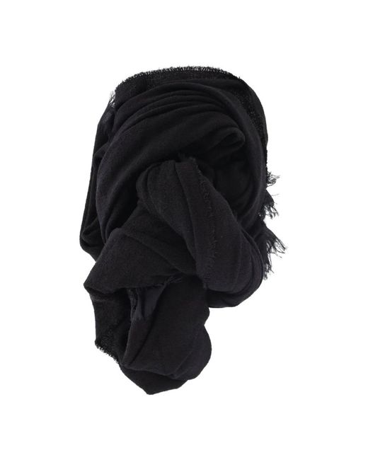 Faliero Sarti Black Winter Scarves for men