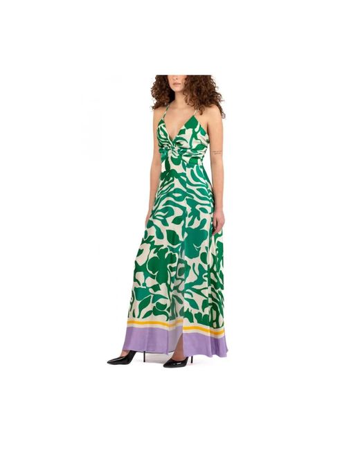 Hanita Green Maxi Dresses
