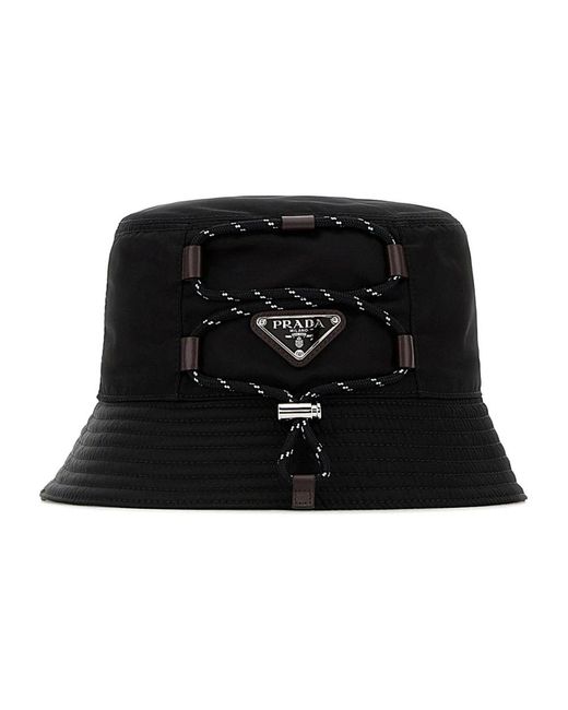 Prada Cap Tech in Black für Herren