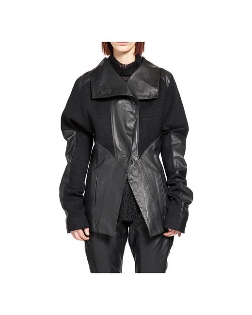 Yehuafan Black Leather Jackets