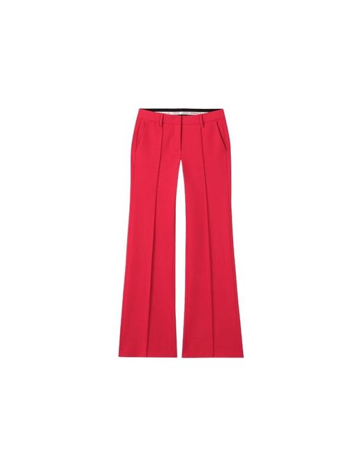 Luisa Cerano Red Wide Trousers