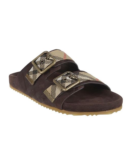 Burberry Brown Sliders