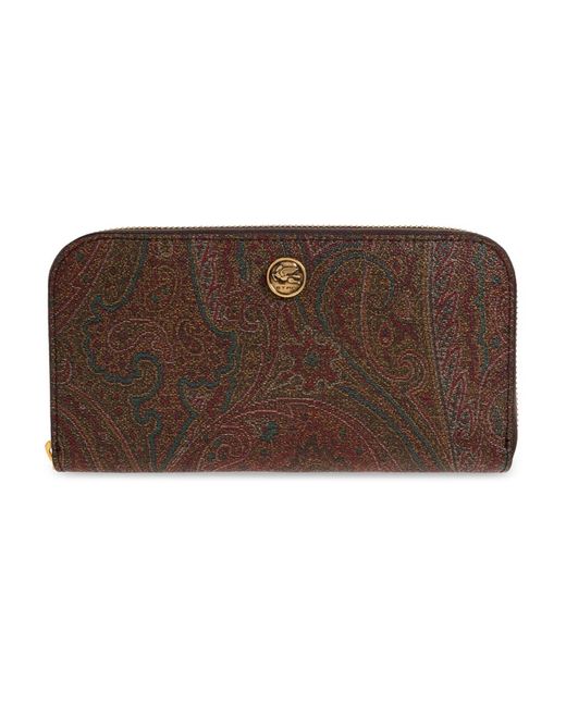 Etro Logo Wallet in het Brown