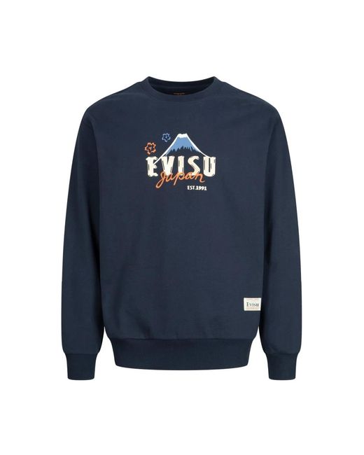Evisu Blue Sweatshirts for men