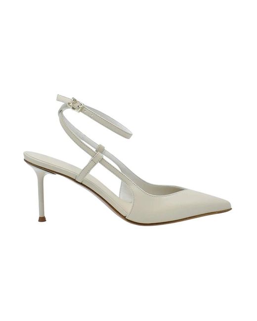 Sergio Levantesi White Ginny5 pumps