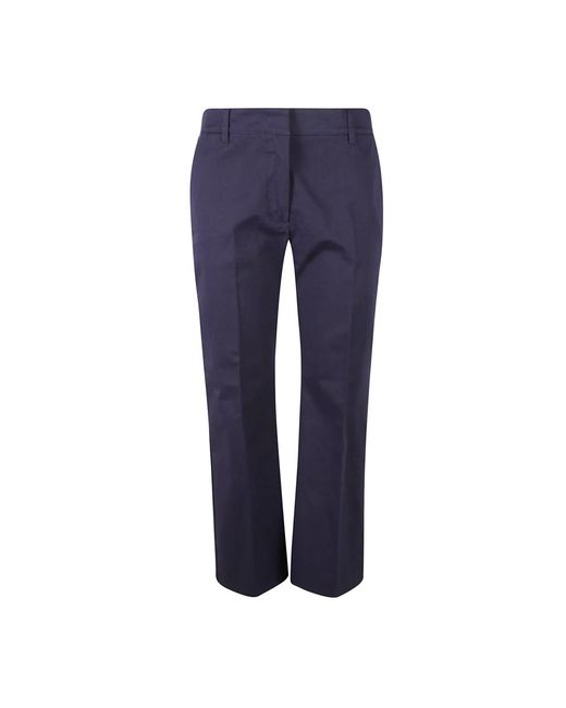 Weekend by Maxmara Straight Trousers in het Blue