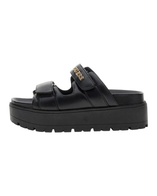 Guess Black Sliders