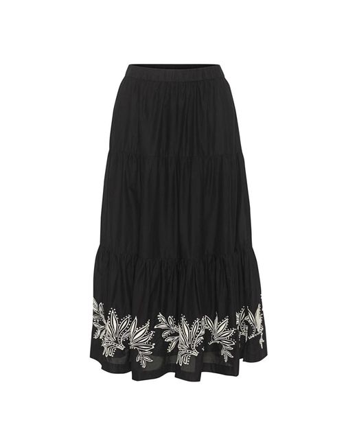 Part Two Black Midi Skirts