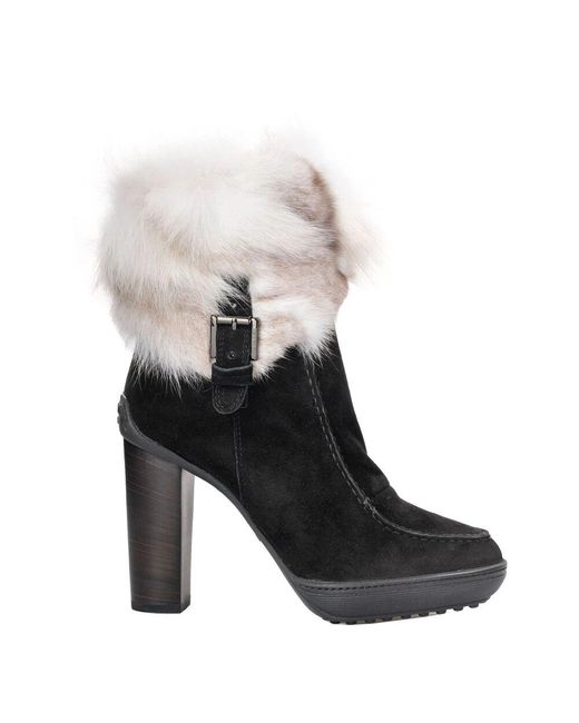 Tod's Black Heeled Boots