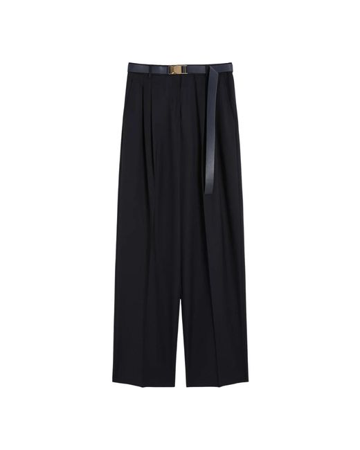Max Mara Wide Trousers in het Black