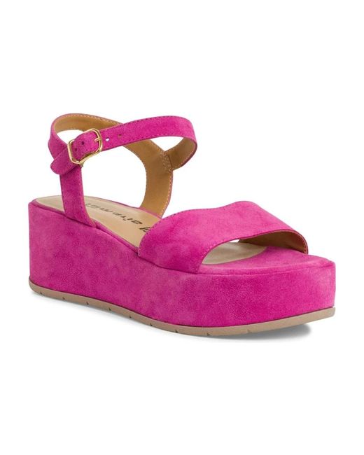 Tamaris Pink Flat Sandals