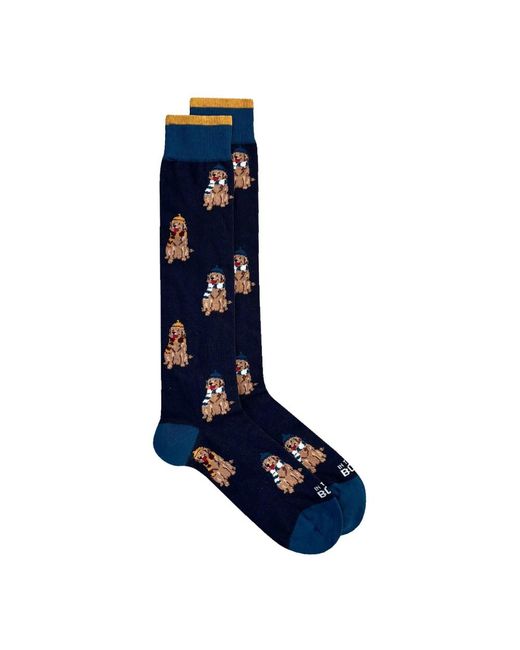 In The Box Calza Lunga Mr Box Dog in het Blue voor heren