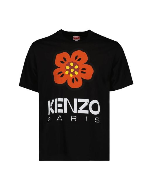 KENZO Blumenprint t-shirt in Black für Herren
