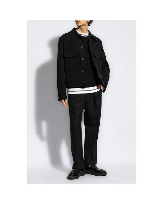 Fendi Black Straight Trousers for men