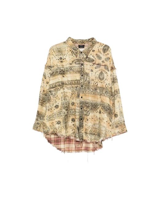 R13 Overhemden ,Shirt in het Natural