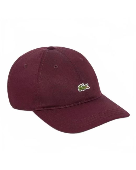 Caps di Lacoste in Purple da Uomo
